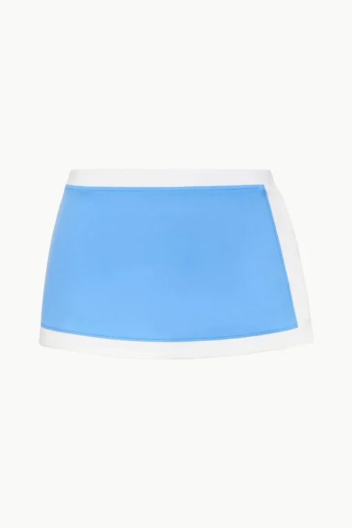 NELL SWIM SKIRT  AZURE WHITE