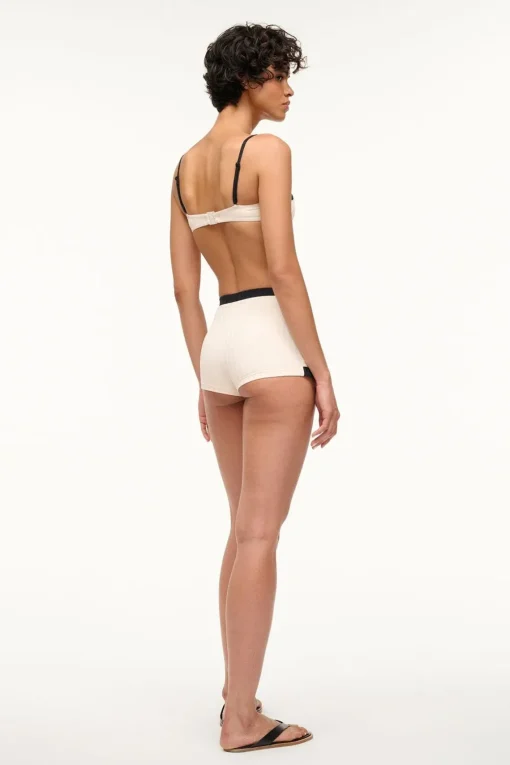 NELL SWIM SKIRT  IVORY BLACK