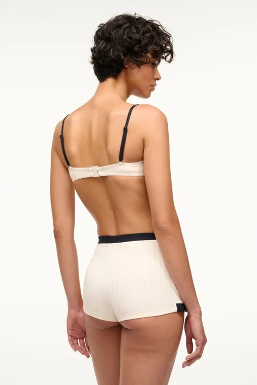 NELL SWIM SKIRT  IVORY BLACK