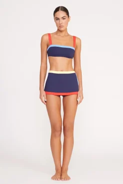 NELL SWIM SKIRT  NAVY COLORBLOCK