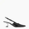 NEVE SLINGBACK HEEL  BLACK METALS