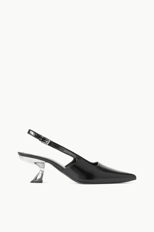NEVE SLINGBACK HEEL  BLACK METALS