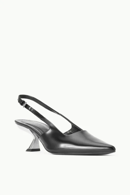 NEVE SLINGBACK HEEL  BLACK METALS