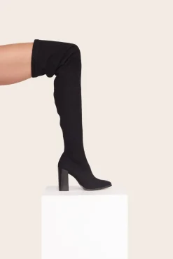 PAZ OVER THE KNEE BOOT  BLACK