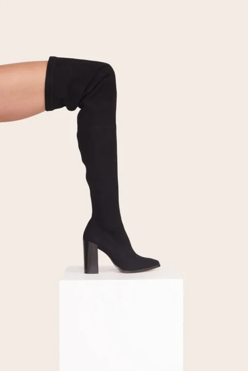 PAZ OVER THE KNEE BOOT  BLACK