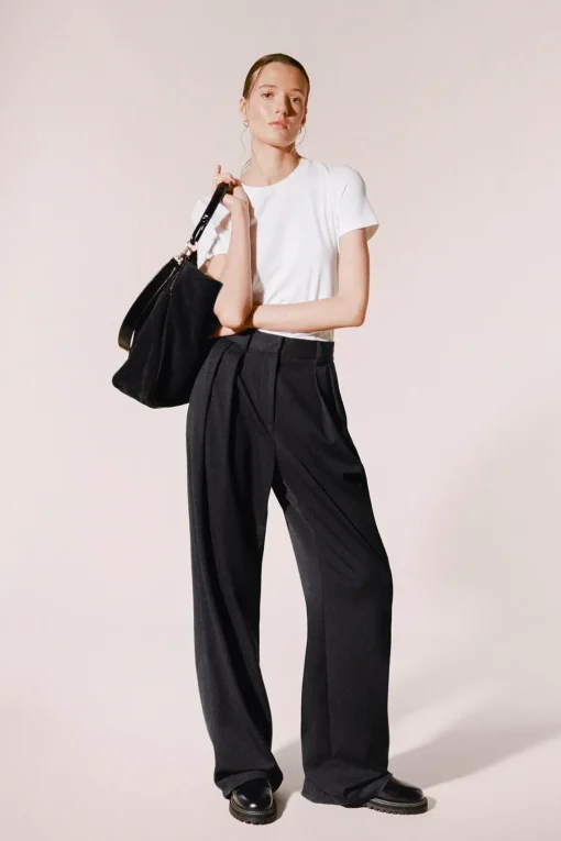 PERRY BAG  BLACK SUEDE