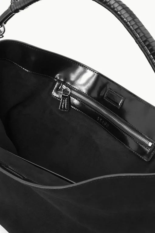 PERRY BAG  BLACK SUEDE