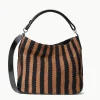 PERRY BAG  BLACK TAN SEASHORE STRIPE
