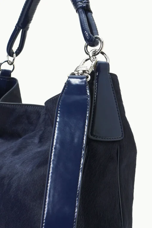 PERRY BAG  NAVY HAIRCALF