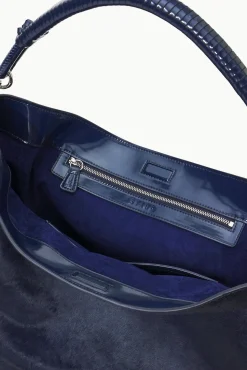 PERRY BAG  NAVY HAIRCALF