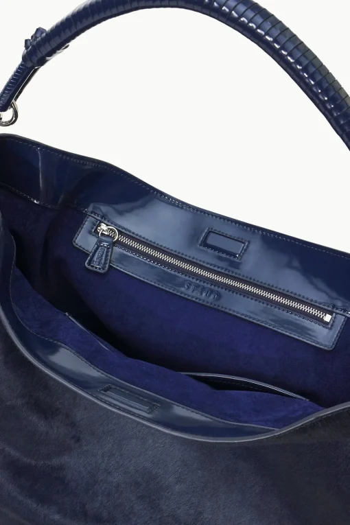 PERRY BAG  NAVY HAIRCALF