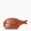 PESCE LEATHER CLUTCH  TAN
