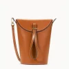 PHOEBE CONVERTIBLE BUCKET BAG  TAN