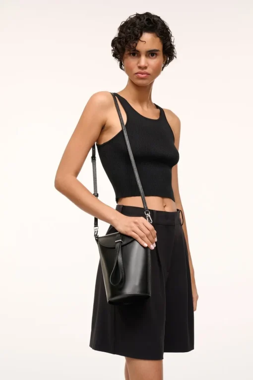 PHOEBE CONVERTIBLE BUCKET BAG  BLACK