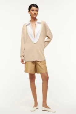 PIETRO SWEATER  CAMEL WHITE