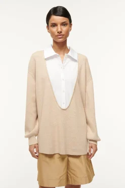 PIETRO SWEATER  CAMEL WHITE