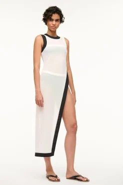 POINTER COVERUP TOP  WHITE BLACK