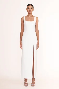 PORTRAIT DRESS  WHITE