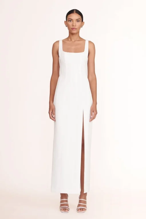 PORTRAIT DRESS  WHITE