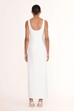 PORTRAIT DRESS  WHITE