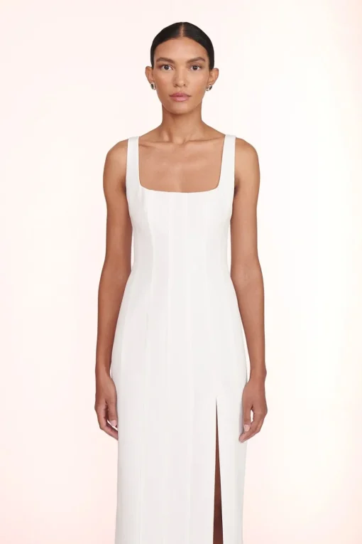PORTRAIT DRESS  WHITE