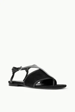 PURA VIDA FLAT SANDAL  BLACK