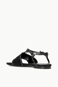 PURA VIDA FLAT SANDAL  BLACK