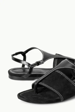 PURA VIDA FLAT SANDAL  BLACK