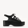 QUINN PLATFORM SANDAL  BLACK