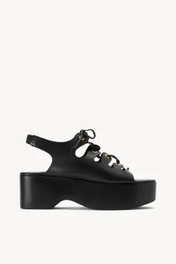 QUINN PLATFORM SANDAL  BLACK