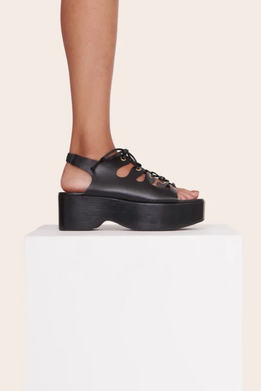 QUINN PLATFORM SANDAL  BLACK