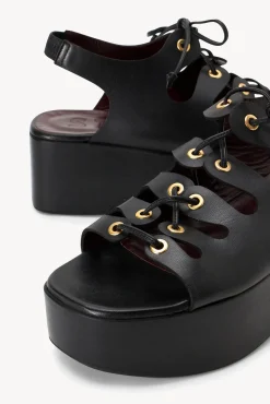 QUINN PLATFORM SANDAL  BLACK