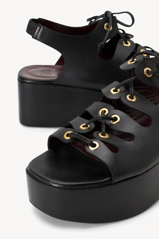 QUINN PLATFORM SANDAL  BLACK