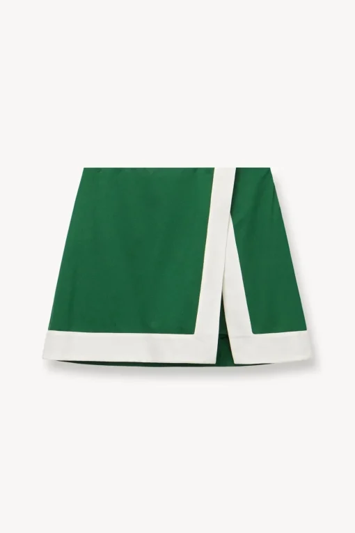 RALLY SKIRT  COURT GREEN IVORY