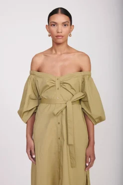 REESE DRESS  KHAKI