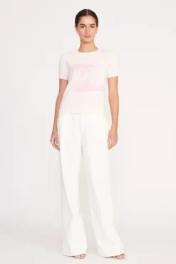 REYNA SWEATER  IVORY CHERRY BLOSSOM TOILE