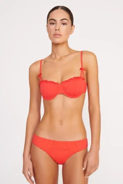 RHETT BIKINI TOP  RED ROSE