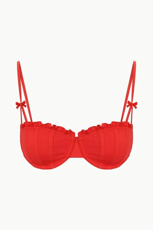 RHETT BIKINI TOP  RED ROSE