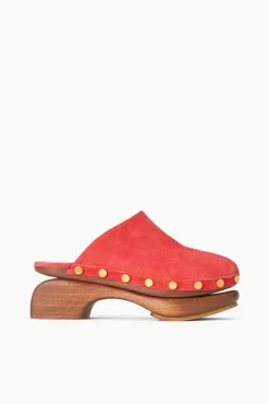 RHODES CLOG  RED ROSE