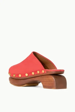 RHODES CLOG  RED ROSE