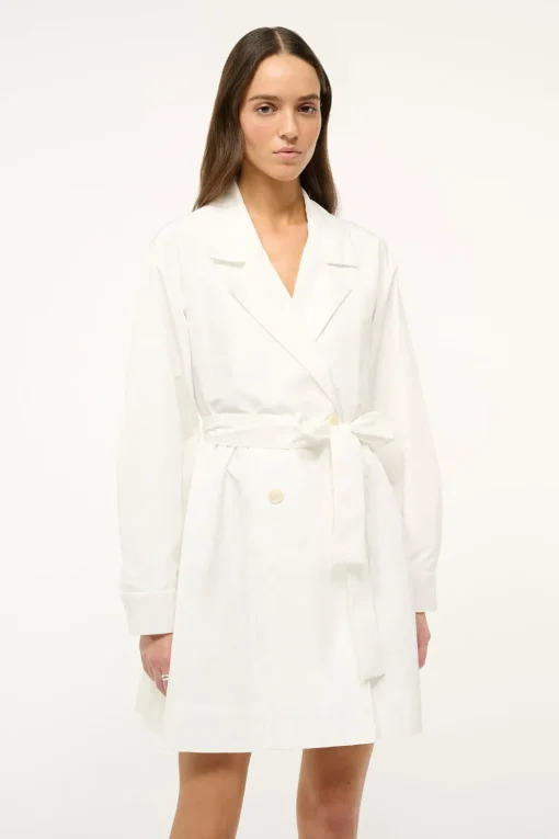 RINA TRENCH  WHITE