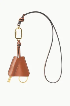 SAFETY WHISTLE KEY FOB  TAN