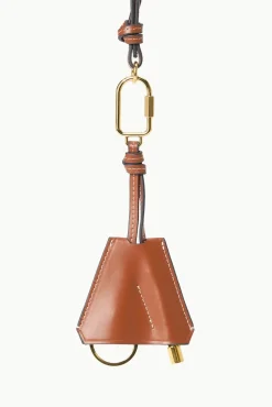 SAFETY WHISTLE KEY FOB  TAN
