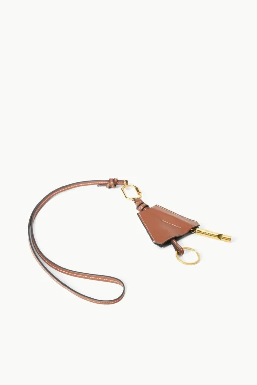 SAFETY WHISTLE KEY FOB  TAN