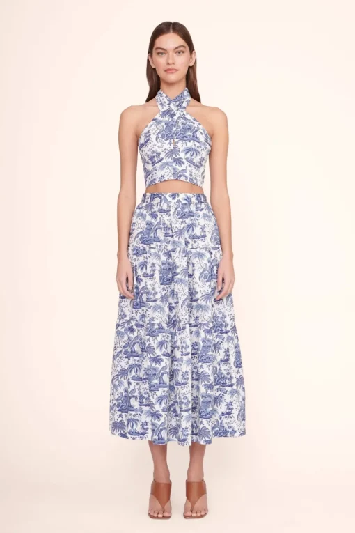SEA SKIRT  BLUE TOILE