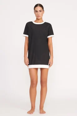 SELAH DRESS  BLACK WHITE