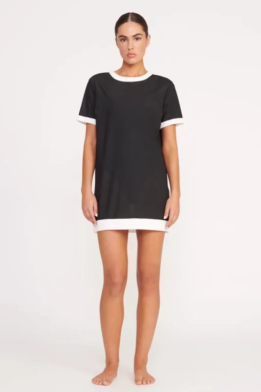 SELAH DRESS  BLACK WHITE