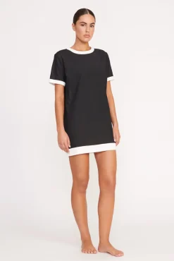 SELAH DRESS  BLACK WHITE
