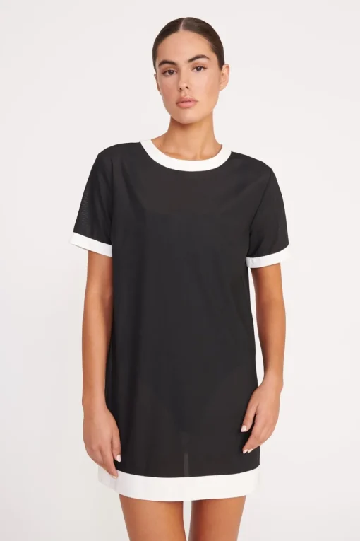 SELAH DRESS  BLACK WHITE