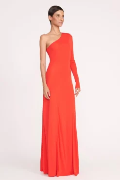 SERENA DRESS  RED ROSE